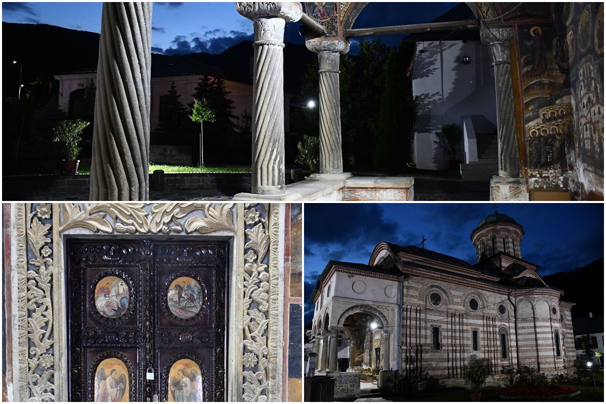 Monastire (Kloster) Cosia bei Nacht | Landkreis Valcea